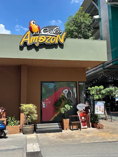 Café Amazon ตลาดยิ่งเจริญ ร้านกาแฟย่านสะพานใหม่